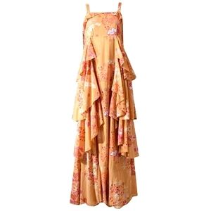 NWT ByTimo GORGEOUS! Resort Bohemian Vintage Floral maxi Dress size XS